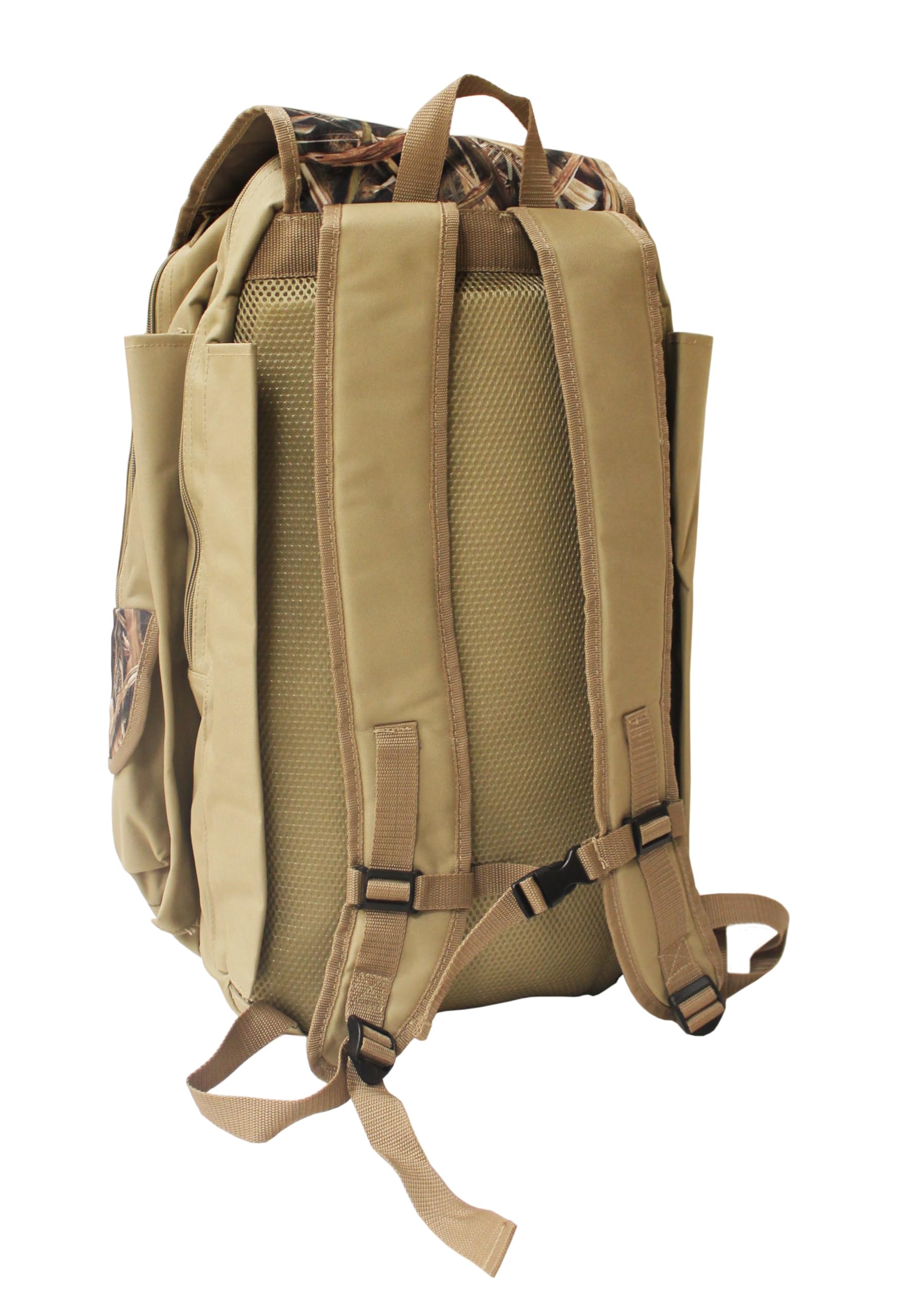 Mojo Outdoors Mojo Pack, Padded Straps, Zippered Closure, Weather Flap Decoy Backpack For Duck Hunting, Beige, One Size, (Hw2310
