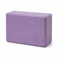 MERISHOPP EVA Soft Exercise Block Dotted Surface FirmDensity Soft Exercise Block Rounded Edges for Stretching Purple 23x15x75