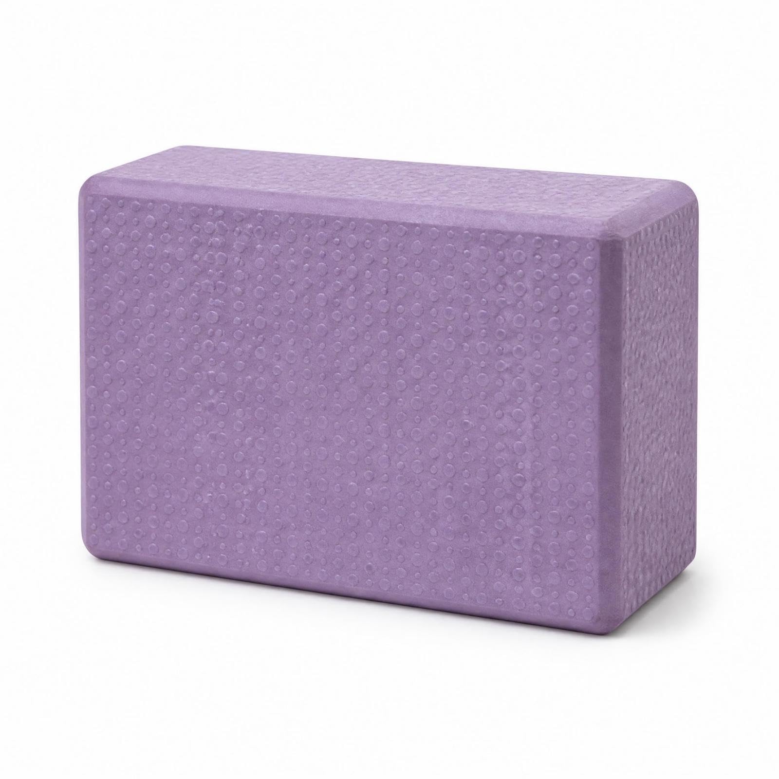MERISHOPP EVA Soft Exercise Block Dotted Surface FirmDensity Soft Exercise Block Rounded Edges for Stretching Purple 23x15x75