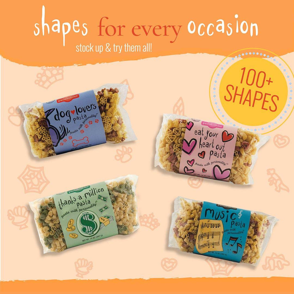 Pastabilities In The Woods Pasta, Fun Bear And Moose Shaped Noodles For Kids, Non-Gmo Natural Wheat Pasta 14 Oz (2 Pack)