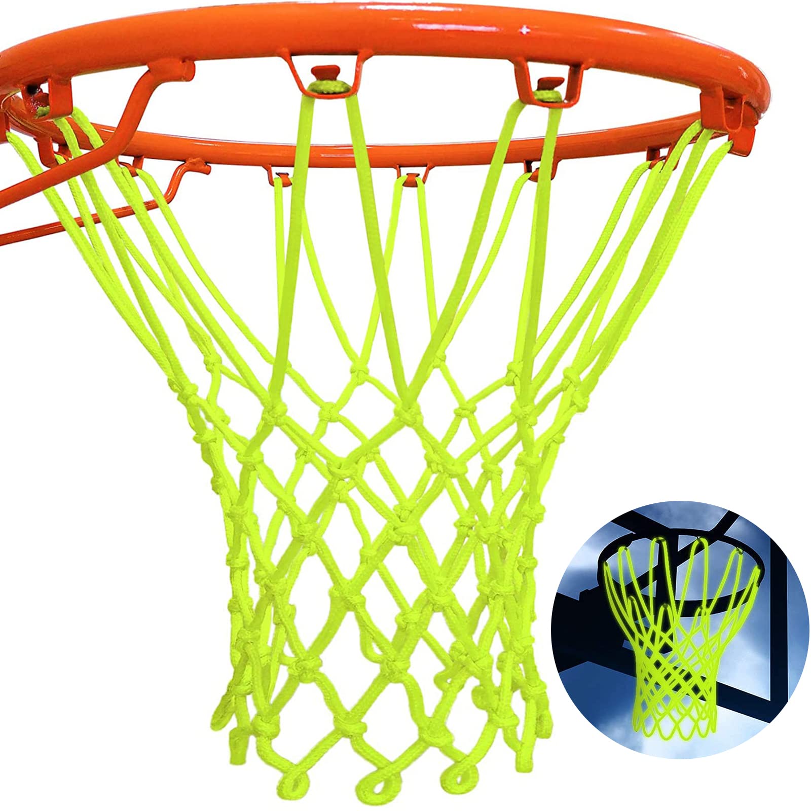 Lao Xue Nightlight Basketball Net Luminous Outdoor Portable Sun Powered Sports Nylon