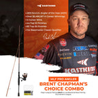 Kastking Brent Chapman Spinning Reel And Rod Combo, Tailored Tackle Kits, Pre-Spooled Design, Im6 Graphite 2Pc Blanks, 5.2:1 Gea