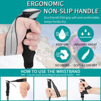 Esup Trekking Poles Collapsible For Hiking Aluminum Alloy 7075 Hiking Poles 2Pc Pack Adjustable Quick Lock For Hiking, Camping,