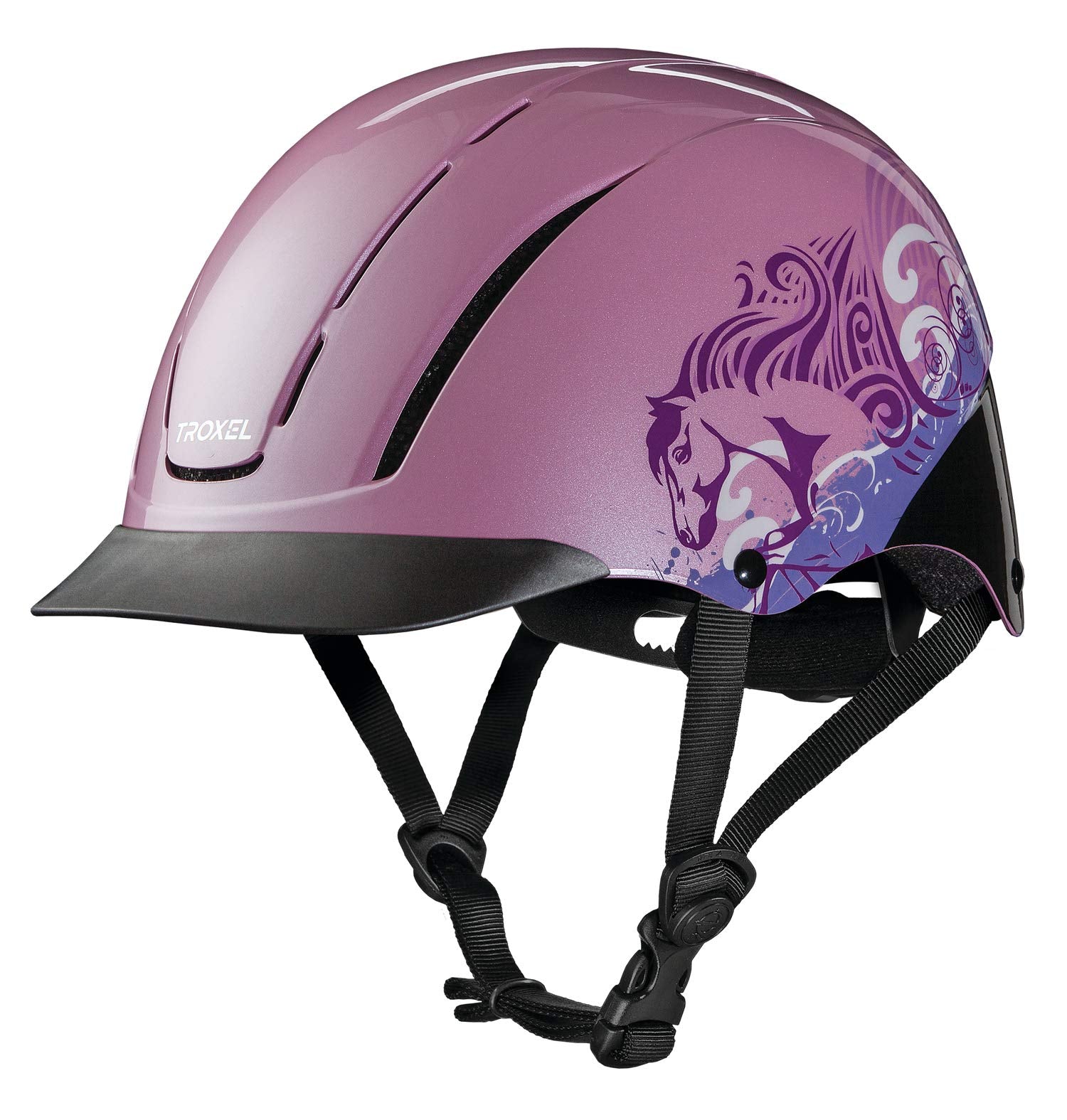 Troxel Spirit Pink Dreamscape Horse Riding Helmet Pinkdreamscape XS