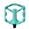 Crankbrothers Stamp 0 Flat Pedals for MTB & BMX Bikes, Lightweight Composite Body, Enhanced Grip with 12 Pins, Turquoise, Small