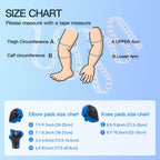 6PCS Kids Protective Gear Set, Knee Pads for Kids 3-10 Years Old, Toddler Elbow Pads, Wrist Guards, Skating Cycling Bike Rollerb