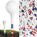 Finger Ten Golf Tees Plastic 3 1/4 2 3/4 1 1/2 Inch Unbreakable Pink Usa Colored Long Short Tees Iron Shots Easy To Find 100 Pac