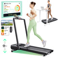 UREVO Smart Treadmill with 9% Incline, 3-in-1 Foldable Treadmill with Handle for Home/Office Fitness, Runner-Focused Design, 6 H