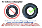 Pack Of 2 Bradley Heavy Duty Rubber Inner Tube For Floating River  Snow Tube; Heavy Duty Pool Float For Adults; Pool Tube Closin