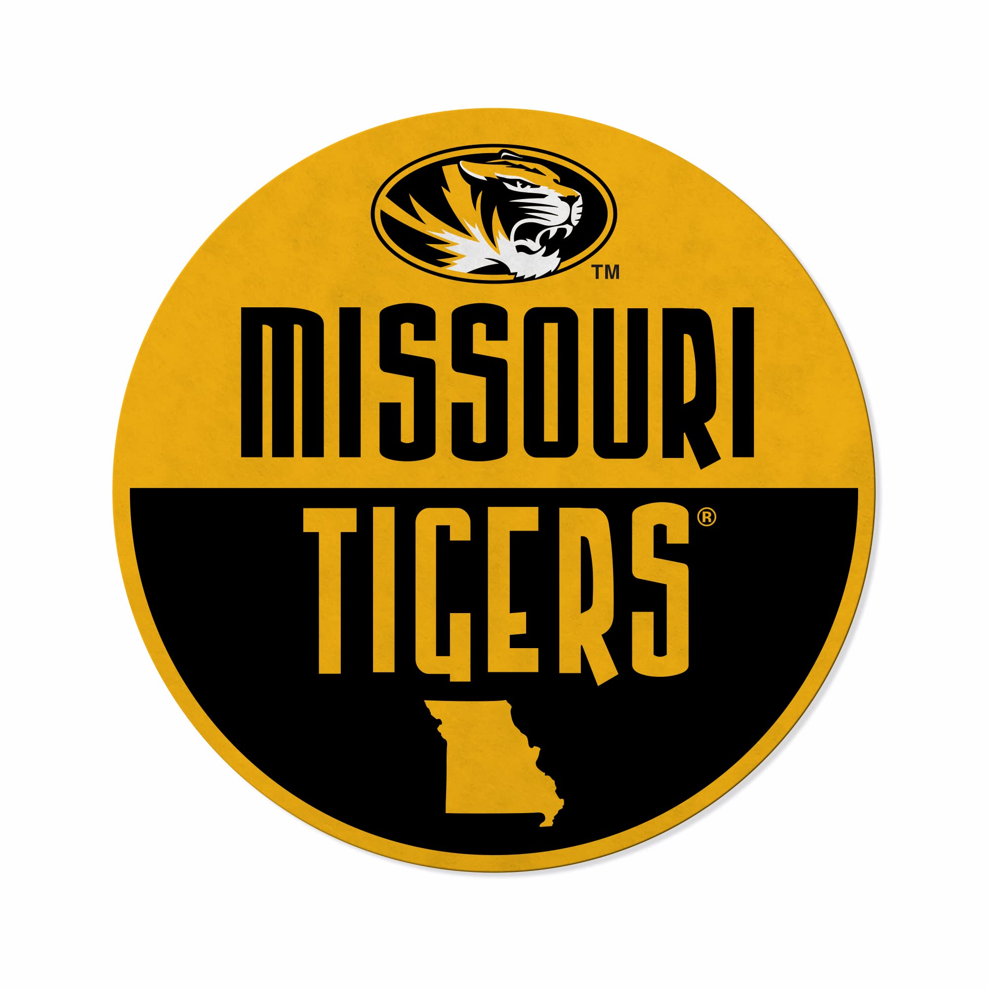 Rico Industries Ncaa Missouri Tigers Classic Shape Cut Pennant - Home And Living Room D  Cor - Soft Felt Ez To Hang