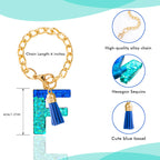 Letter Charm Accessories for Stanley Cup 1 PCS Cute Initial Keychain Handle Charm for Stanley Tumbler for Women Blue Letter F