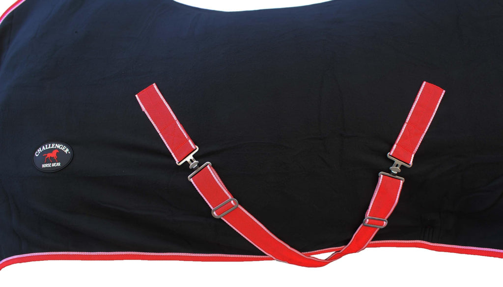 Challenger 72'' Horse Polar Fleece Cooler Exercise Blanket Wicks Moisture 4385