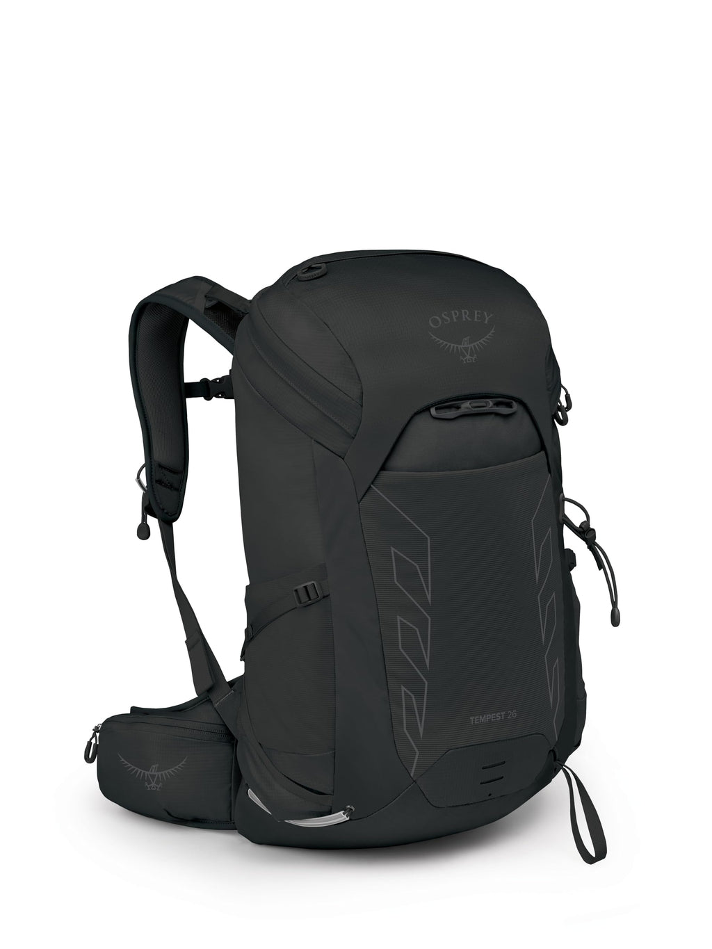 Osprey Tempest 26L Womens Lightweight Hiking Backpack - Daypack for Travel & Camping, Black/Coal Grey