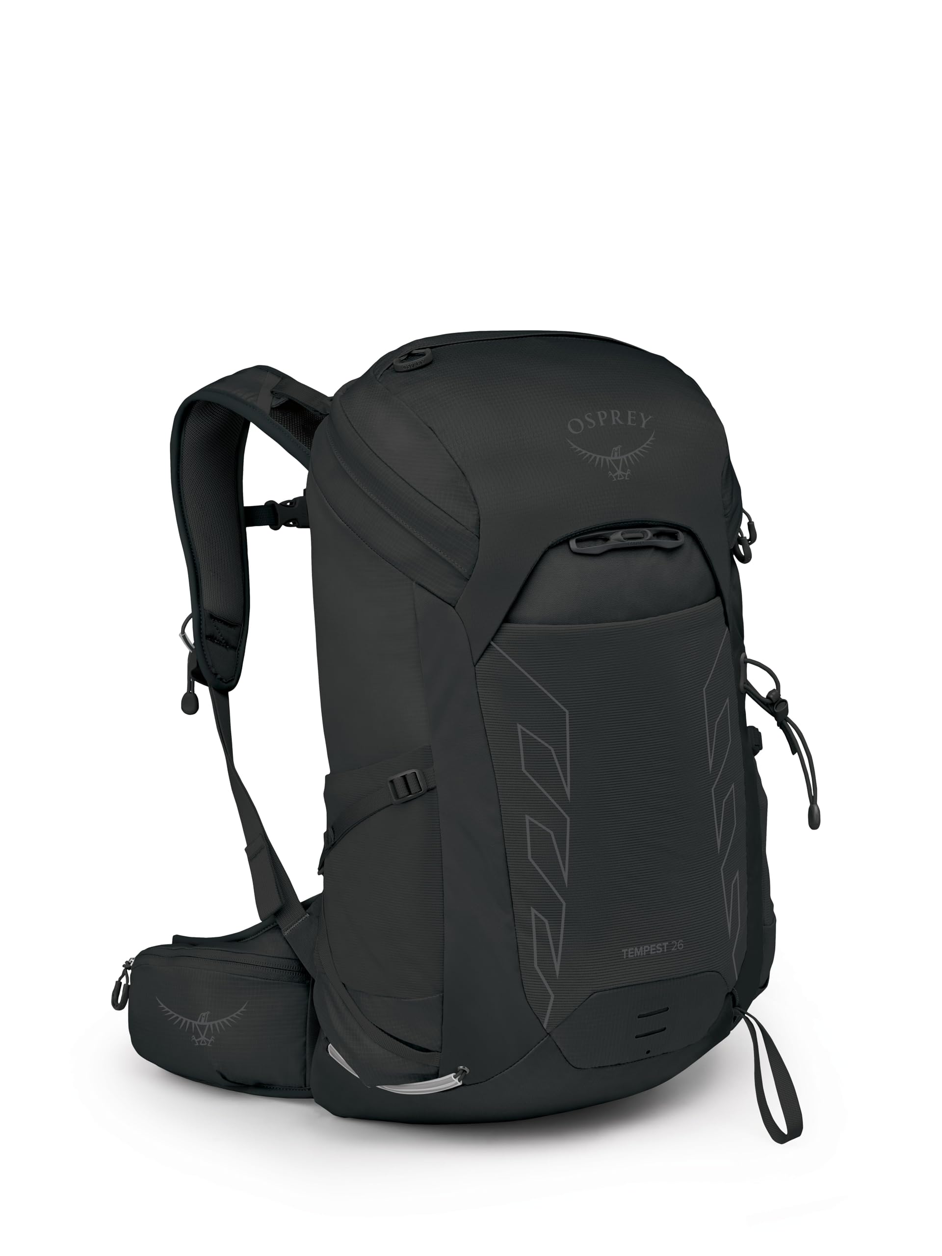 Osprey Tempest 26L Womens Lightweight Hiking Backpack - Daypack for Travel & Camping, Black/Coal Grey