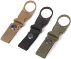 F Flammi 3Pcs Hanging Buckle Portable Water Bottle Ring Holder Mineral Water Bottle Clip For Backpack Belt Outdoor Camping Hikin