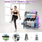 Weight Rack For Dumbbells, Dumbbell Rack Weight Stand, Vopeak Home Gym Storage Rack For Yoga Mat Kettlebells And Strength Traini
