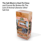Himalayan Nature 100% Natural Himalayan Rock Deer Salt Licking Block - Animal Licking Mineral Salt Block, Natural Feed Salts Bri
