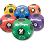 Macgregor Rubber Soccer Ball, Blue, Size 5