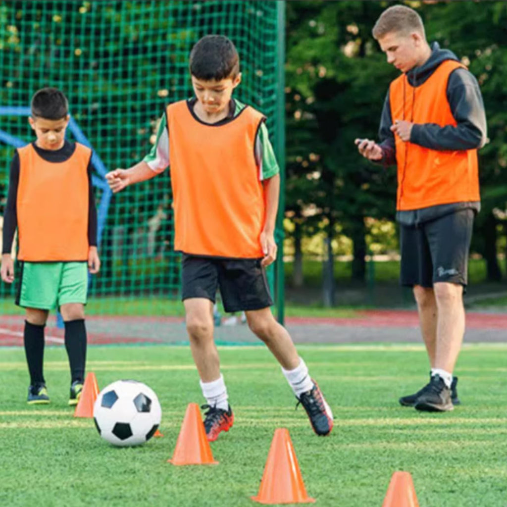 Faswin 40 Pack 7 Inch Traffic Cone, Plastic Soccer Training Cones For Outdoor Activity & Festive Events, Orange