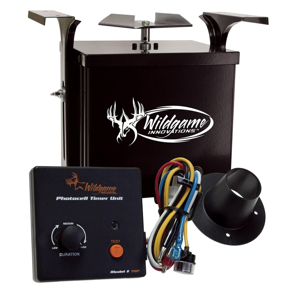WILDGAME INNOVATIONS Trophy Hunter 6V Photocell Feeder Kit | Durable Weather-Resistant Power Control Unit & Photocell Timer with