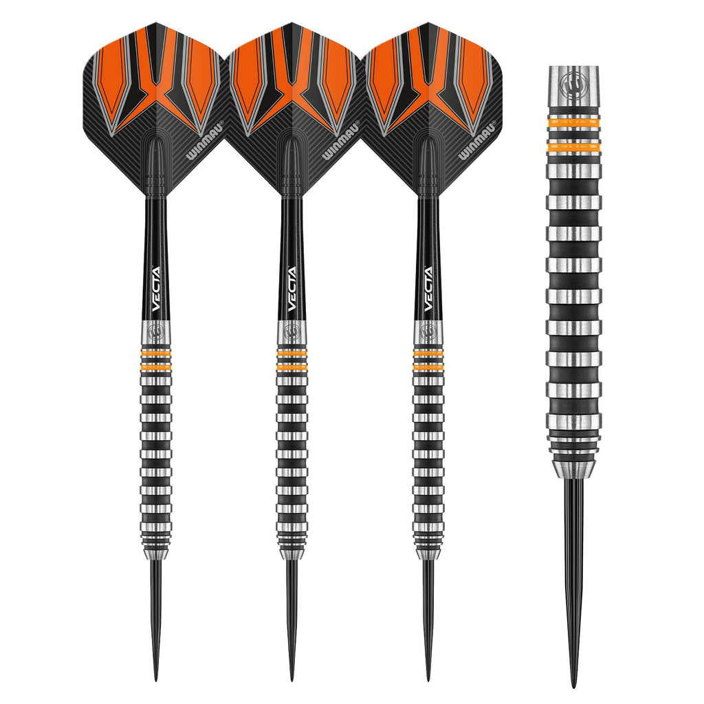 Winmau Fury 22 Gram Tungsten Darts With Prism Flights And Vecta Shafts (Stems)