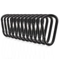 Booms Fishing Cc2 Carabiner Clip, Small Carabiner Keychain, Multi-Use Aluminium D Ring Caribeener Clips, 12Pcs 2Inch Black