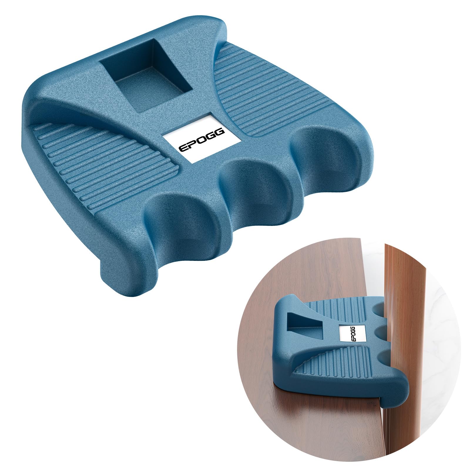 Epogg Pool Cue Holder For Table, Cue Stick Holder Pool Cue Holder Portable Weighted Billiard Cue Rack With Chalk Holder Blue (3