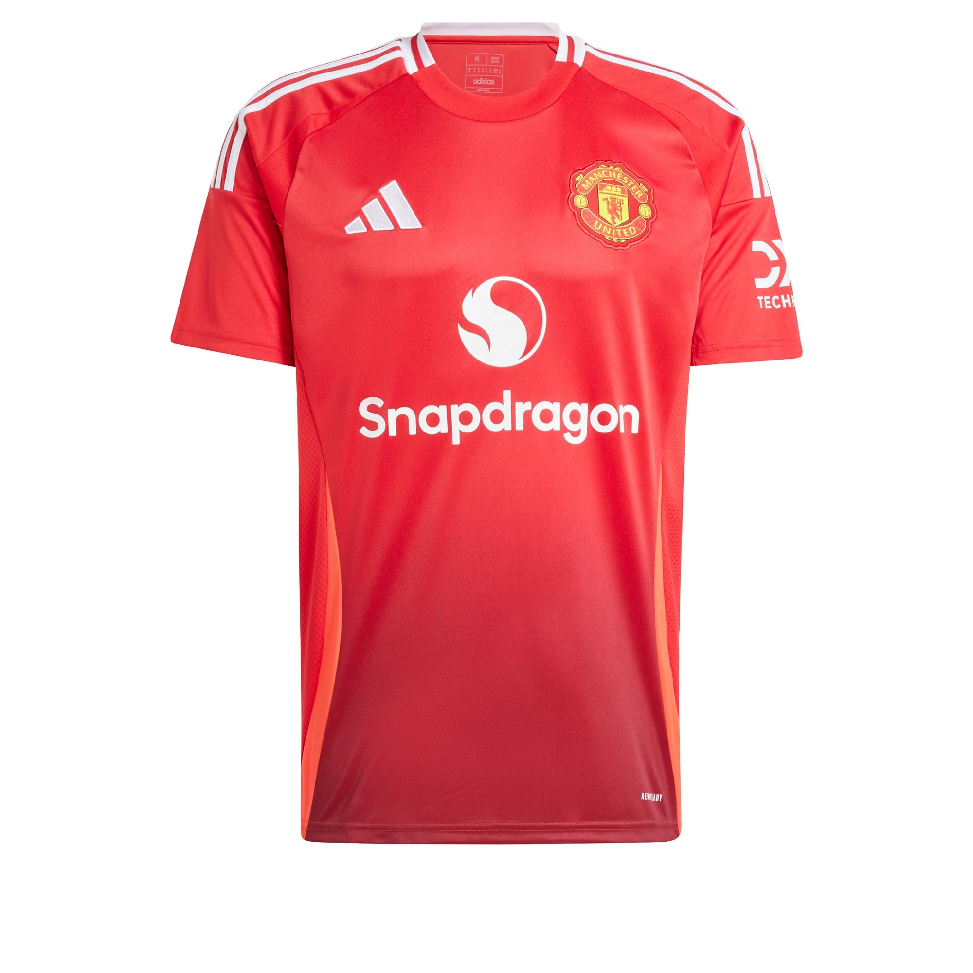 Adidas X Manchester United 24/25 Home Jersey Round Neck Football Tee - Lightweight, Breathable Sports T-Shirt For Match Day, Tra