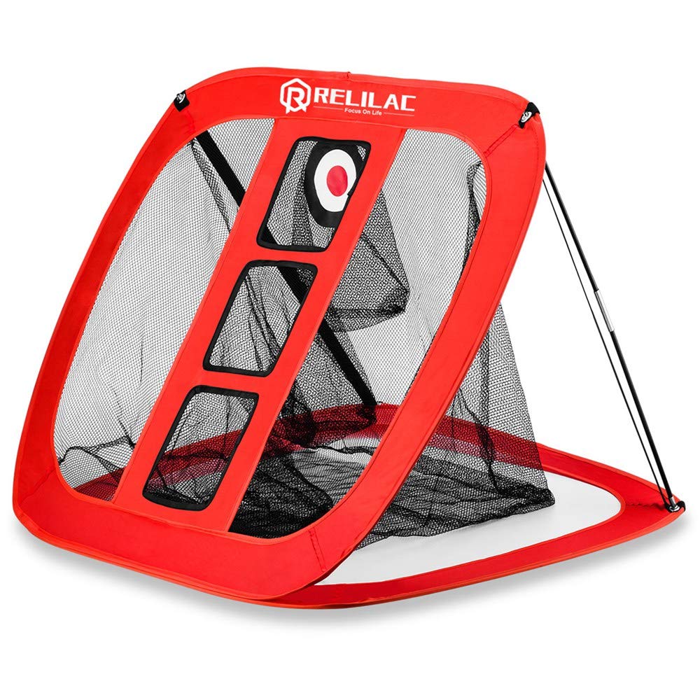 Relilac Pop Up Golf Chipping Net - Indoor/Outdoor Golfing Target Accessories For Backyard Accuracy And Swing Practice - Great Gi