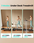 Abonow Walking Pad, Under Desk Treadmill With Incline For Home Office 2.5Hp Portable Walking Treadmill With 280 Lbs Weight Capac