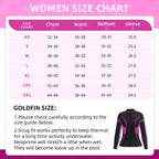Goldfin Womens Wetsuit Top, 2Mm Neoprene Wetsuit Jacket Ladies Long Sleeve For Water Aerobics Diving Surfing Kayaking, X-Small
