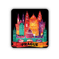 ISEE 360 Prague Fridge Magnet for Office Home Kitchen Refrigerator Door Decor Wooden Printed Travel Souvenir Gift L X H 3 X 3 In