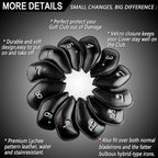 Finger Ten Golf Iron Head Covers Value 12 Piece Set, Synthetic Leather Deluxe Club Headcover, Universal Fit Main Iron Clubs (1 S