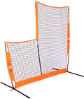 Bownet L-Screen ( 8 x 7) Baseball Softball Pitching Protection Screen - Hitting Batting Practice Gear - Durable Powder-Coated 