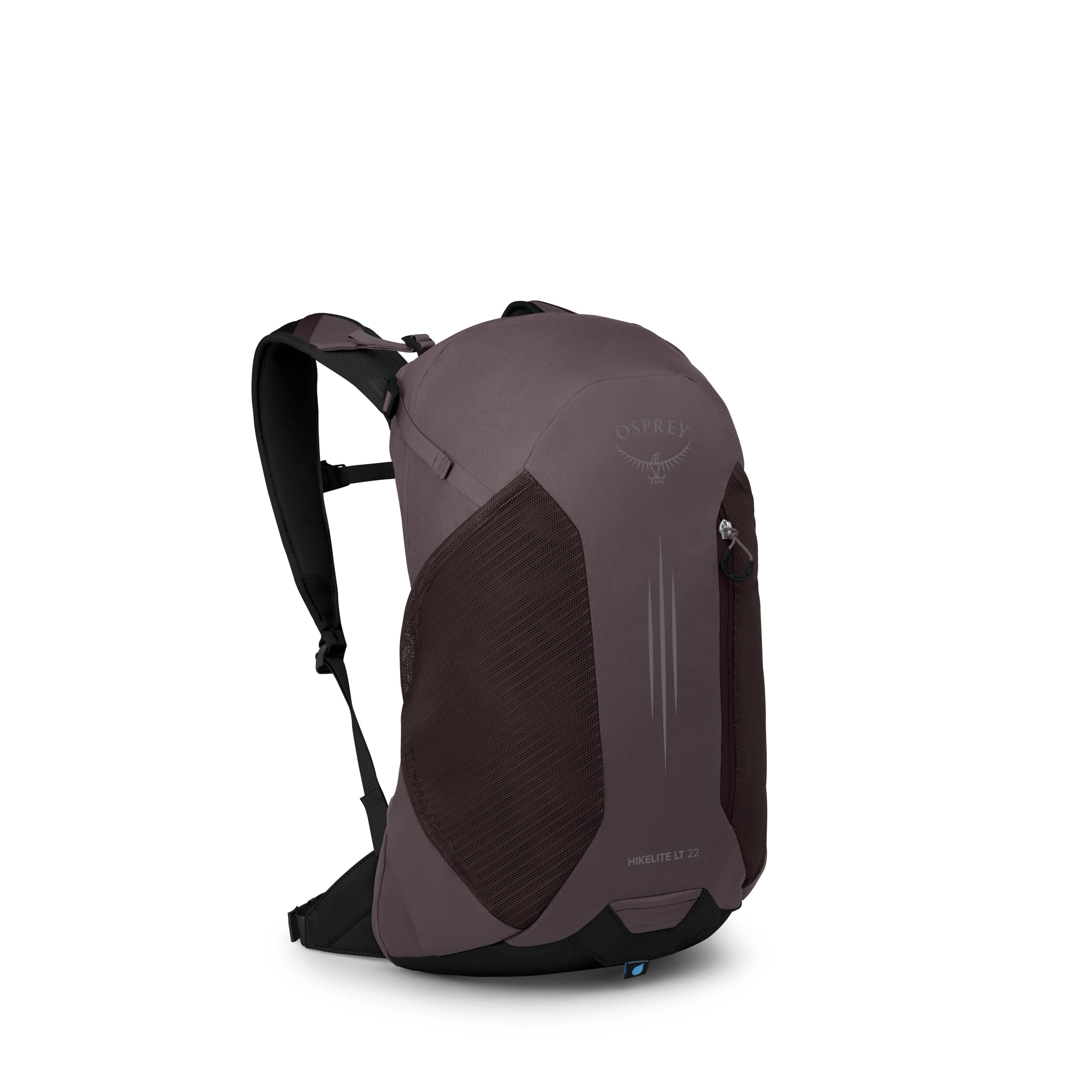 Osprey Hikelite LT 22L Hiking Backpack - Lightweight Travel Daypack with Rain Cover for Men and Women, Graphite Purple