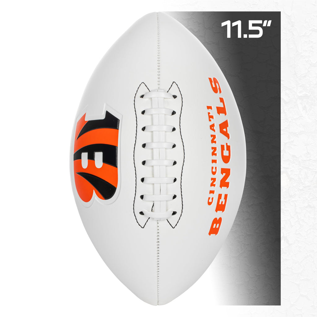 Franklin Sports Nfl Cincinnati Bengals Autograph Football - Official Size White Panel Souvenir Football For Autographs + Signatu