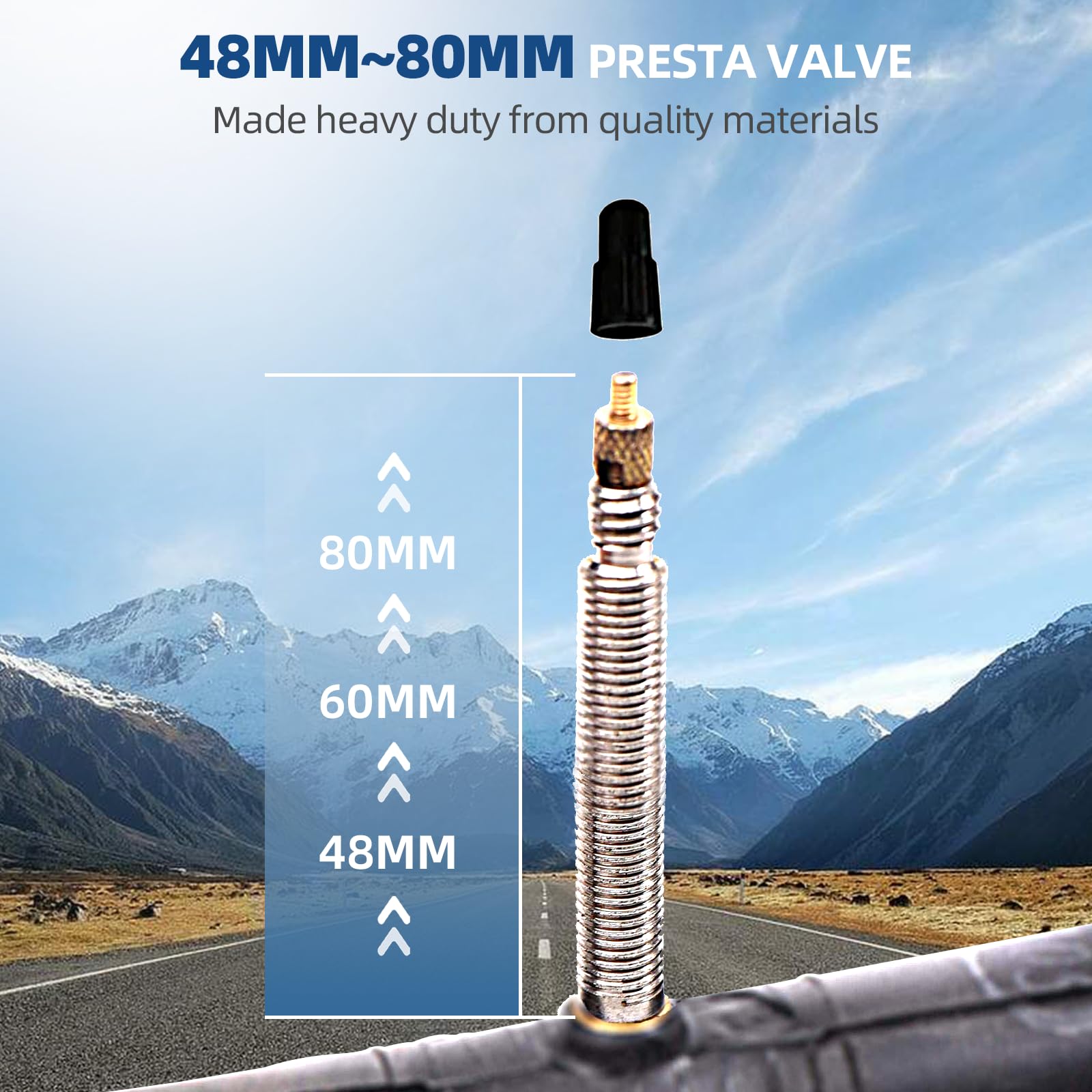 28 700X20-25C Road Bike Replacement Inner Tubes Presta Valve 48Mm For Road Bikes With Tire Size Of 700C X 20, 23, And 25 (6 Inne