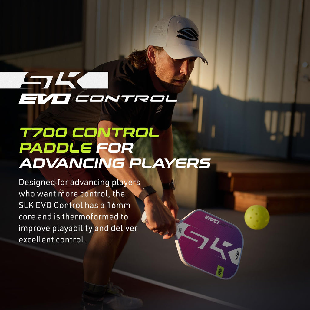 Selkirk Sport Slk Evo Control Max Pickleball Paddle | G8 Power Carbon Fiber Pickleball Paddle Face With Spinflex Surface And Rev