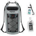 Piscifun Dry Bag, Waterproof Floating Backpack 40L with Waterproof Phone Case for Boating, Kayaking, Fishing, Grey 40L