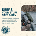 Earth Pak -Waterproof Dry Bag - Roll Top Dry Compression Sack Keeps Gear Dry For Kayaking, Beach, Rafting, Boating, Hiking, Camp