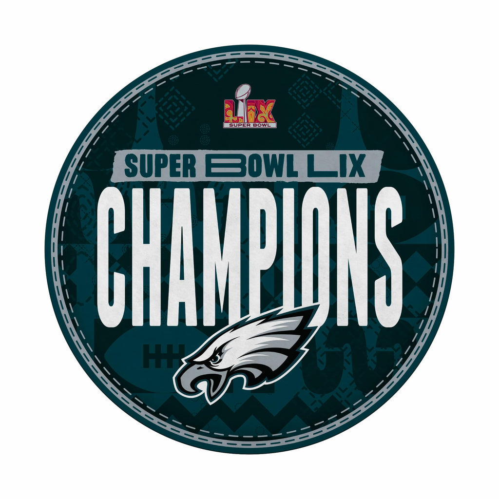Rico Industries Nfl Football Philadelphia Eagles 2025 Super Bowl Champions Shape Cut Pennant - Home And Living Room D  Cor - Sof