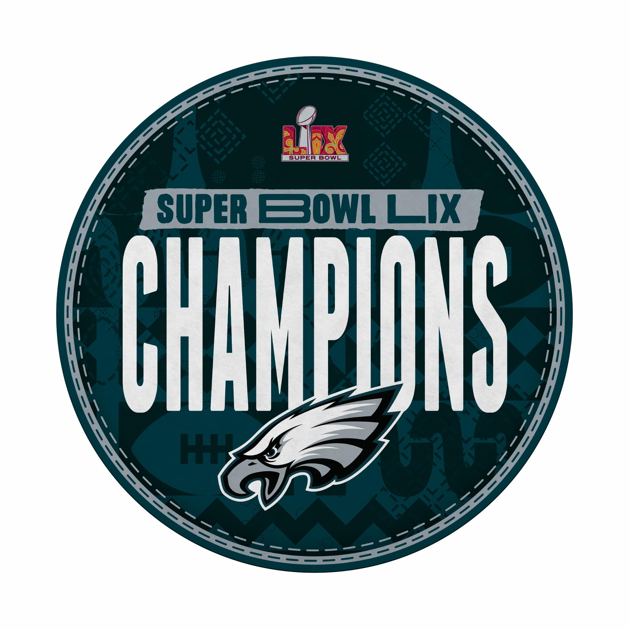 Rico Industries Nfl Football Philadelphia Eagles 2025 Super Bowl Champions Shape Cut Pennant - Home And Living Room D  Cor - Sof