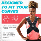 Empower Weighted Vest For Women - Workout Vest - Fixed 8Lbs Or Adjustable 10-12-14-16Lbs - Adds Resistance To Fitness Routine -