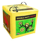 Morrell Double Duty 450 Fps Cube Field Point Archery Bag Target With Traditional Bullseyes, Nine-Ball, Dartboard Game, And Deer 