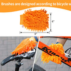 Anndason 8 Pieces Precision Bicycle Cleaning Brush Tool Including Bike Chain Scrubber, Suitable For Mountain, Road, City, Hybrid
