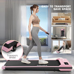 Under Desk Treadmill, Expert Of Wooden Walking Pad, Walking Jogging Machine With Remote Control, Installation-Free