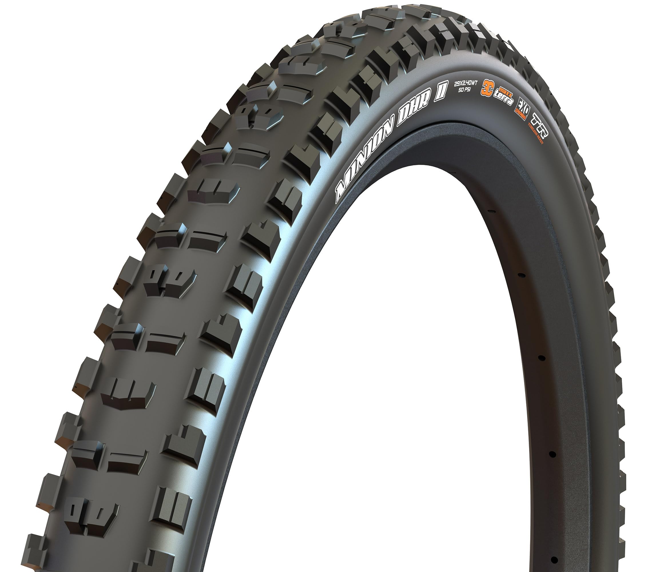 Maxxis Minion Dhr Ii Wide Trail 3Cexo+Tr 275In Tire Maxxterra, 3Cexo+Tr, 275X26
