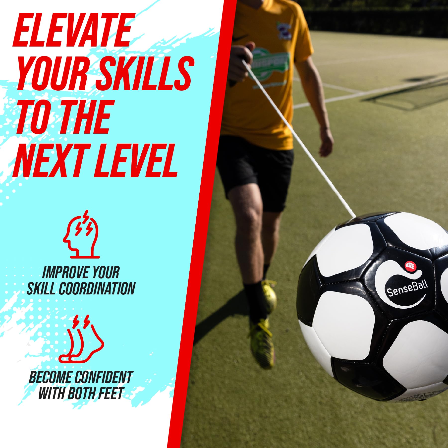 Senseball Soccer Ball | Training Equipment For Kids | Improve Skills & Control With 50 Exercise Videos & Personal Soccer Coach A