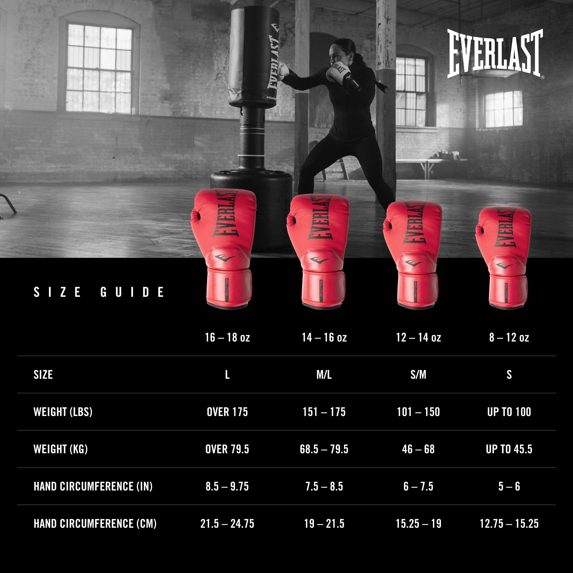 Everlast Guanti Da Allenamento Unisex Pro Styling Elite Rosso Fiamma 12Oz