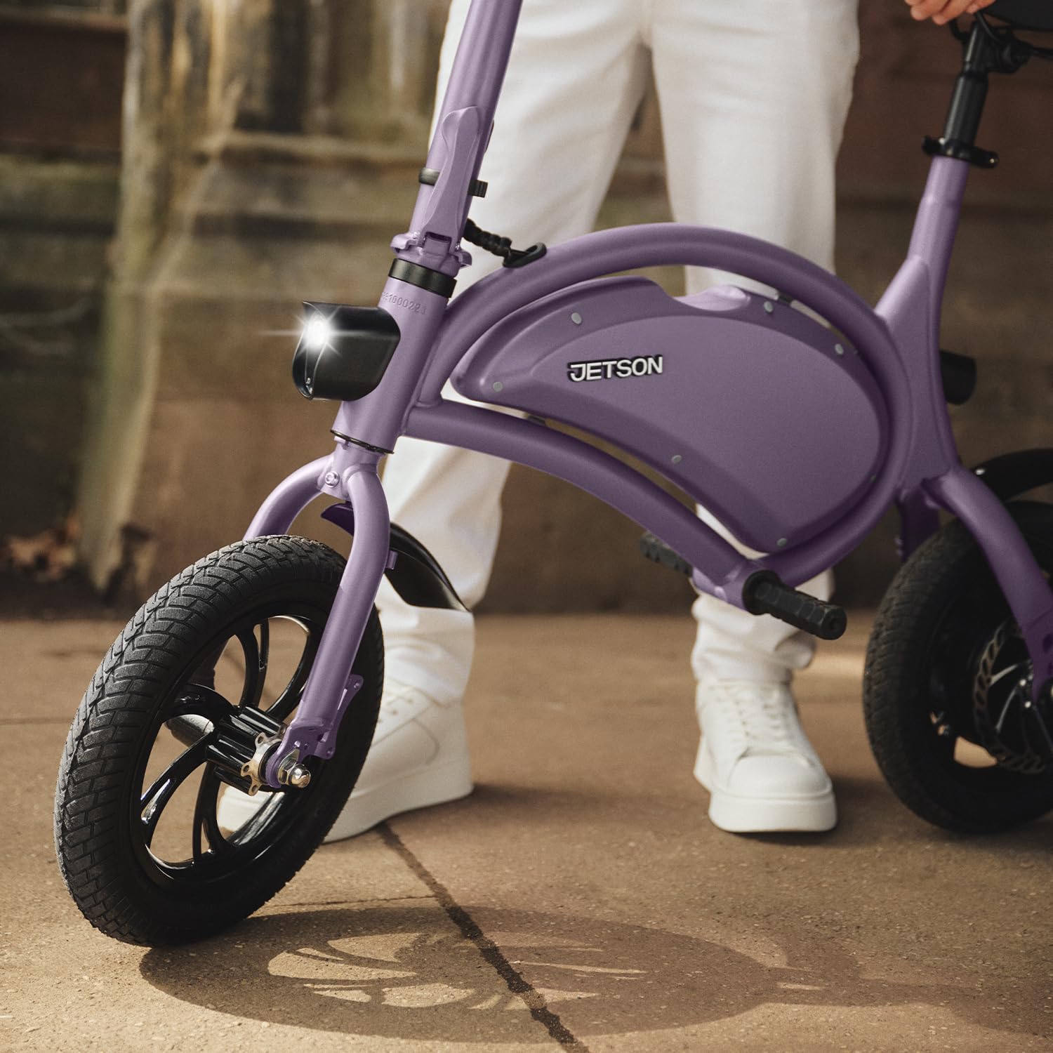 Jetson Bolt Electric Bike, Foot Pegs, Easy-Folding, Built-In Carrying Handle, Twist Throttle, Cruise Control, Up To 15.5 MPH, Ra